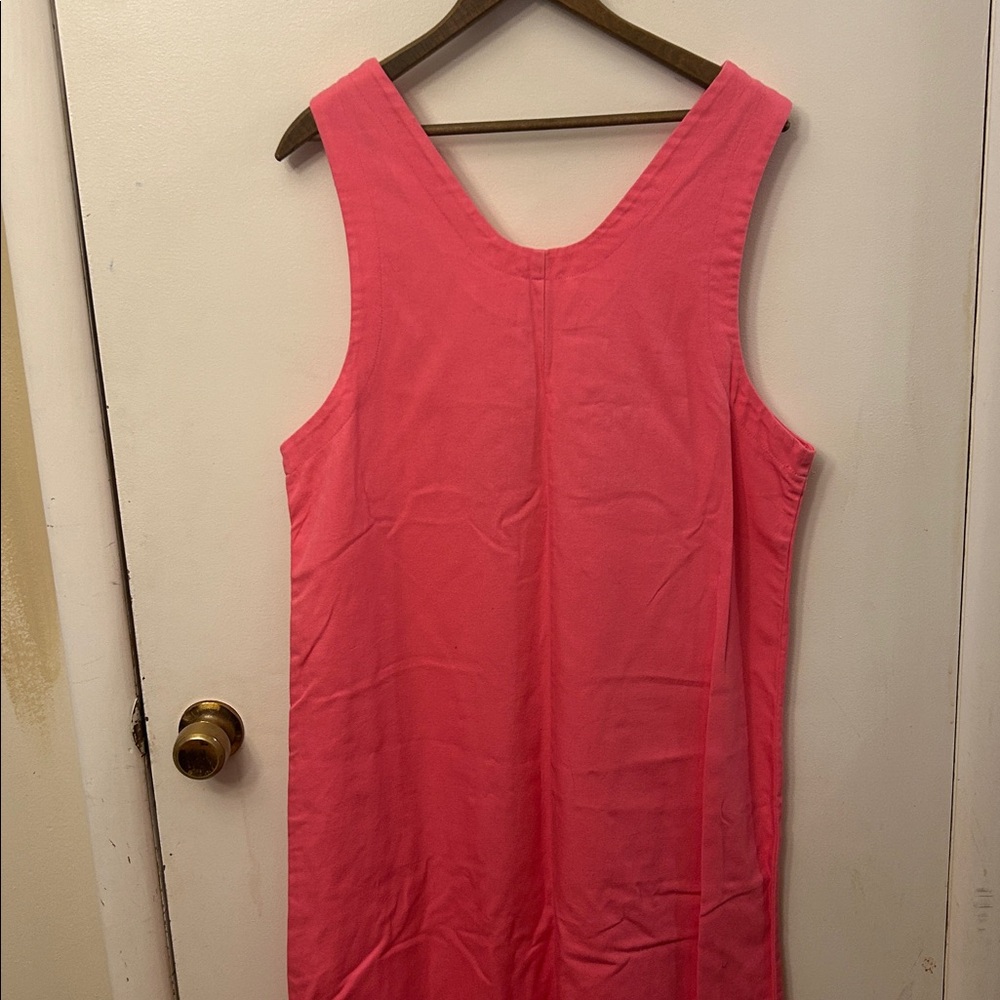 Mandal Bay Pink Sleeveless Dress with Embroidery Large Vintage - Picture 6 of 7